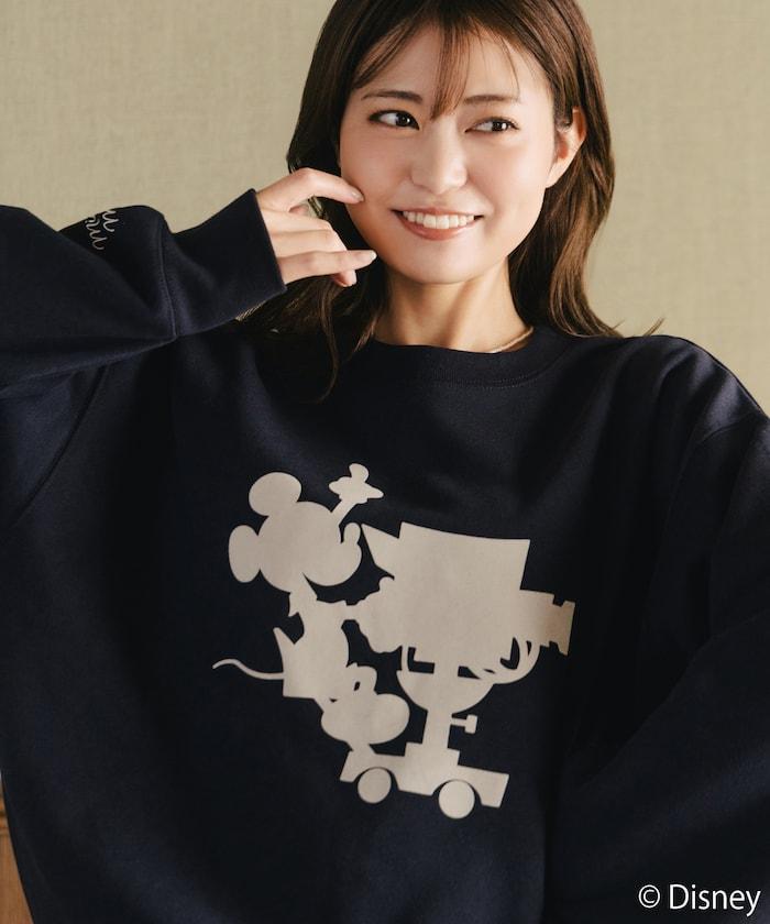 FREAK'S STORE×前田亞美/《迪士尼》/Mickey Mouse/米老鼠/植絨印花衛衣