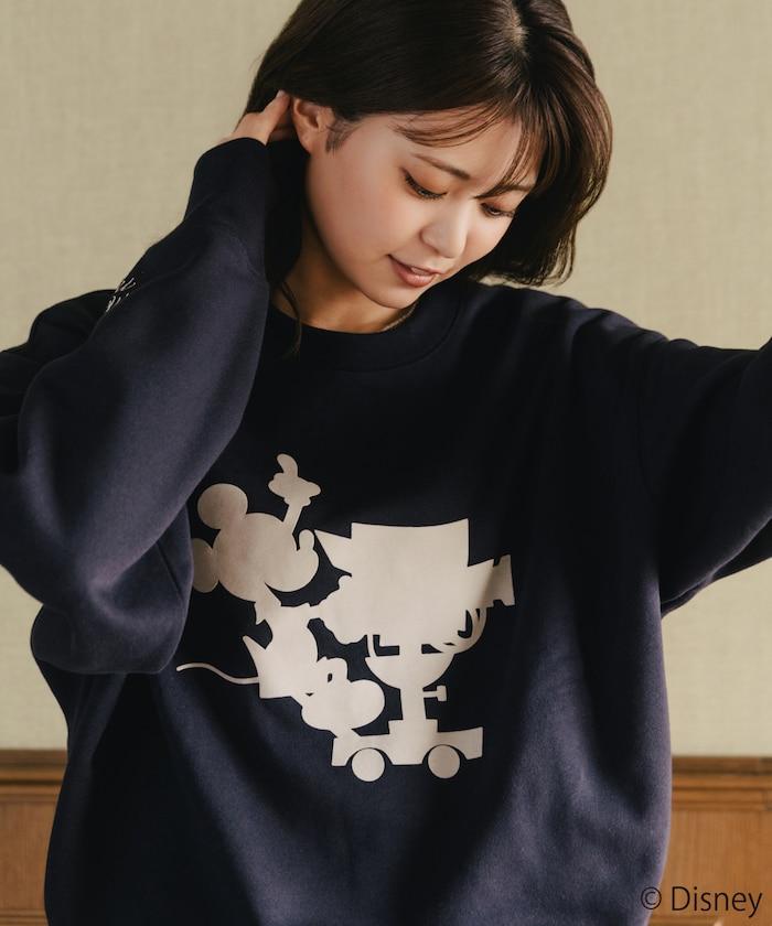 FREAK'S STORE×前田亞美/《迪士尼》/Mickey Mouse/米老鼠/植絨印花衛衣