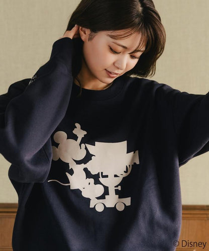 FREAK'S STORE×前田亞美/《迪士尼》/Mickey Mouse/米老鼠/植絨印花衛衣