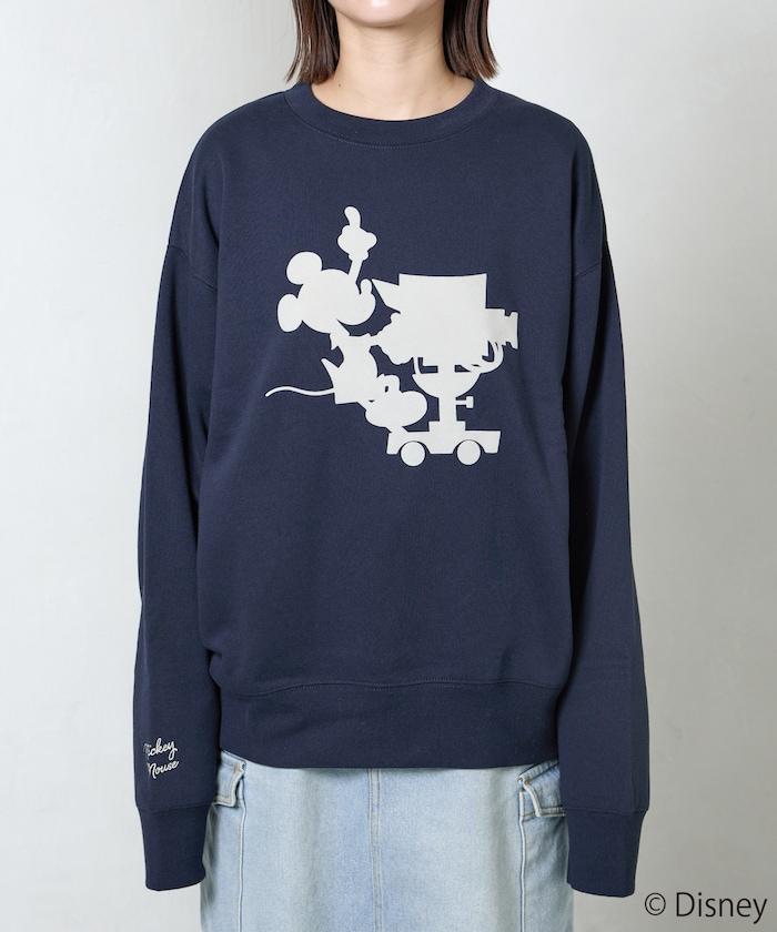 FREAK'S STORE×前田亞美/《迪士尼》/Mickey Mouse/米老鼠/植絨印花衛衣