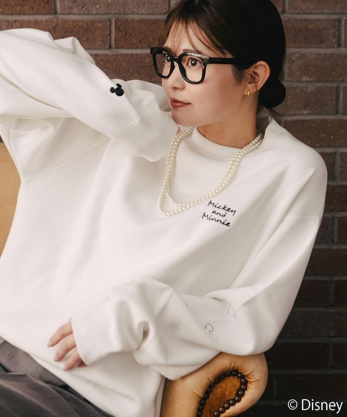 FREAK'S STORE×前田亞美/《迪士尼》/Mickey＆Minnie/米老鼠＆米妮/刺繡衛衣