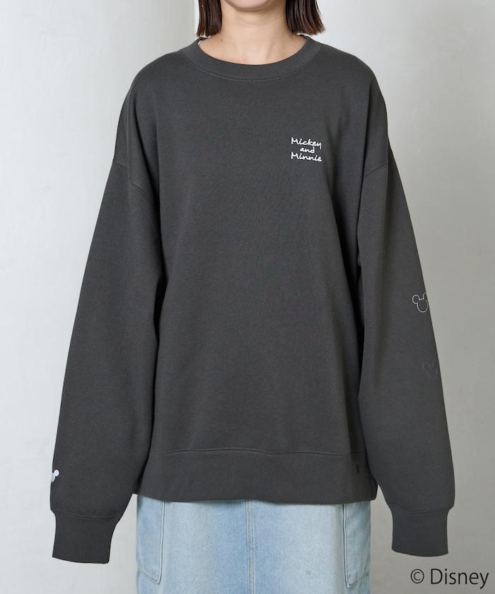 FREAK'S STORE×前田亞美/《迪士尼》/Mickey＆Minnie/米老鼠＆米妮/刺繡衛衣
