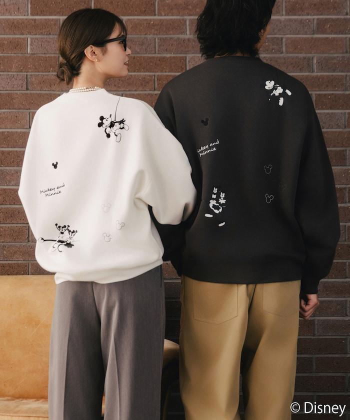 FREAK'S STORE×前田亞美/《迪士尼》/Mickey＆Minnie/米老鼠＆米妮/刺繡衛衣