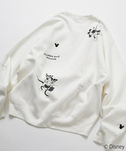 FREAK'S STORE×前田亞美/《迪士尼》/Mickey＆Minnie/米老鼠＆米妮/刺繡衛衣