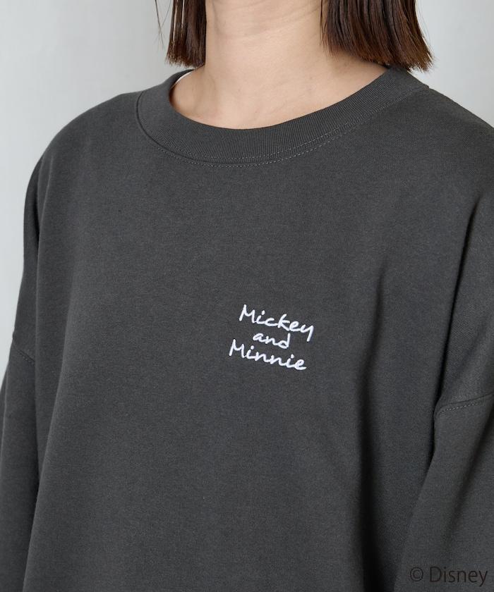 FREAK'S STORE×前田亞美/《迪士尼》/Mickey＆Minnie/米老鼠＆米妮/刺繡衛衣
