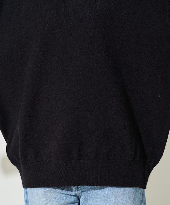 拼接配色針織套頭衫