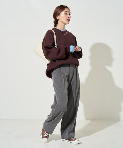 拼接配色針織套頭衫