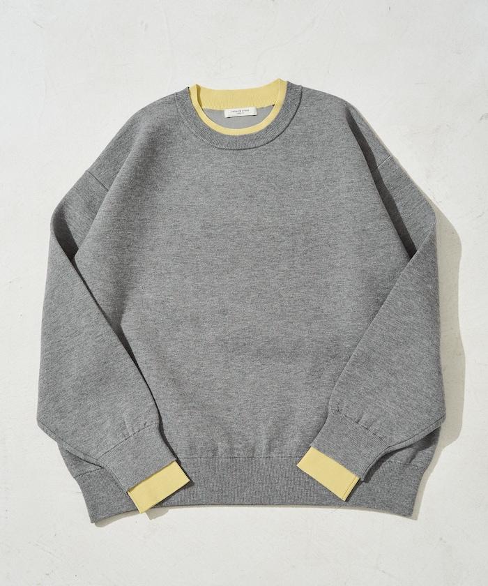 拼接配色針織套頭衫