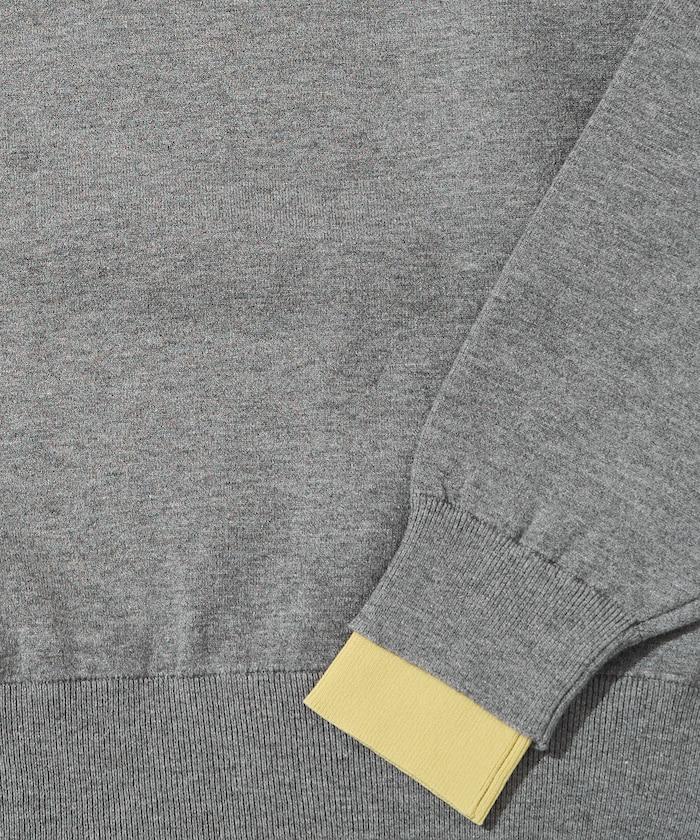 拼接配色針織套頭衫