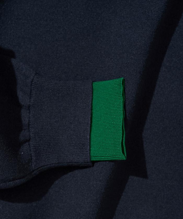 拼接配色針織套頭衫