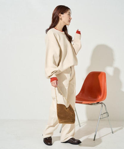 拼接配色針織套頭衫