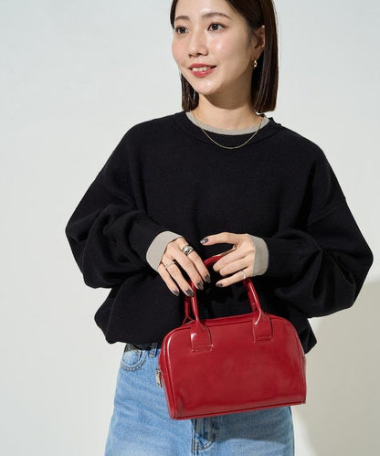 拼接配色針織套頭衫