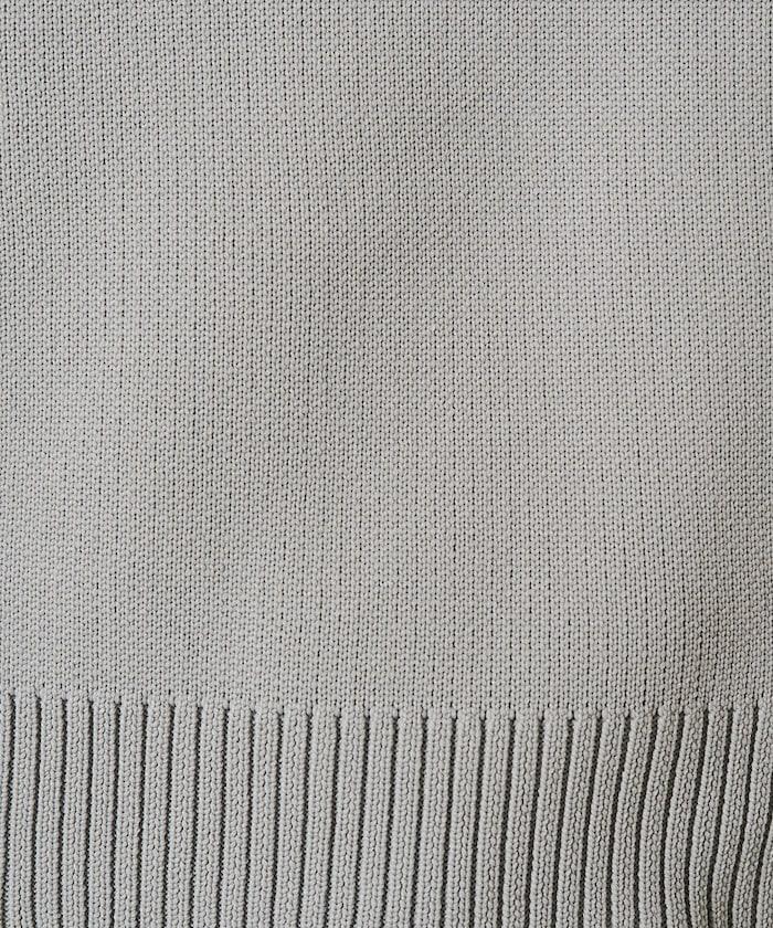 輕量針織翻領雙拉鍊開衫