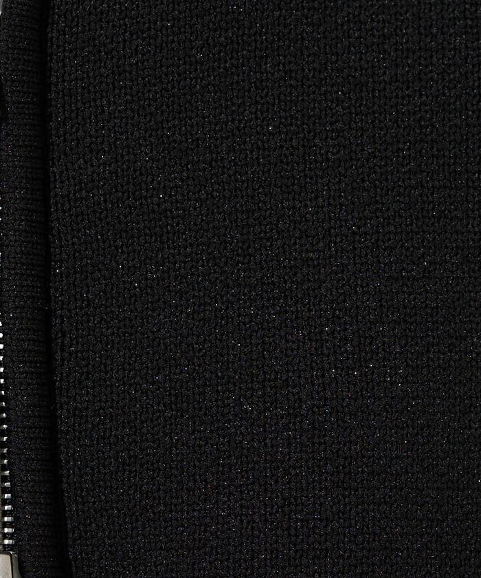 輕量針織翻領雙拉鍊開衫