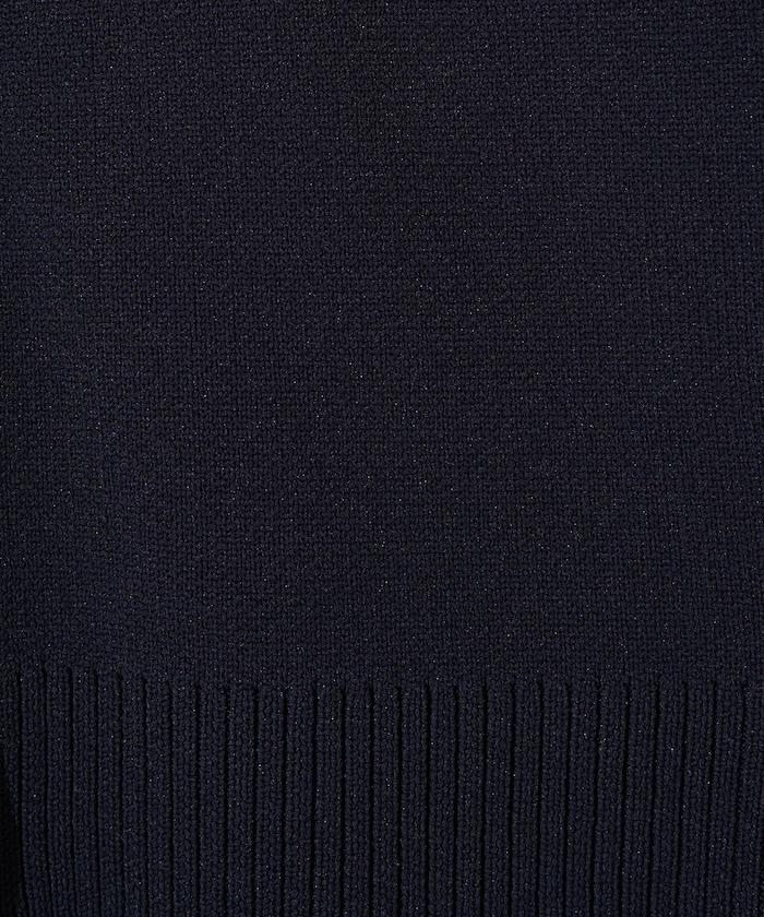 輕量針織翻領雙拉鍊開衫