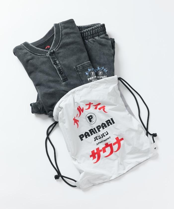 特別款 All Night Sauna 長袖 KANNAIGI 館內長袖服 裡毛套裝 附束口揹包