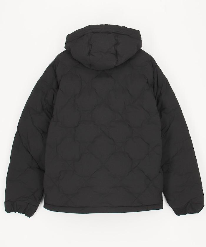 梭織羽絨連帽外套