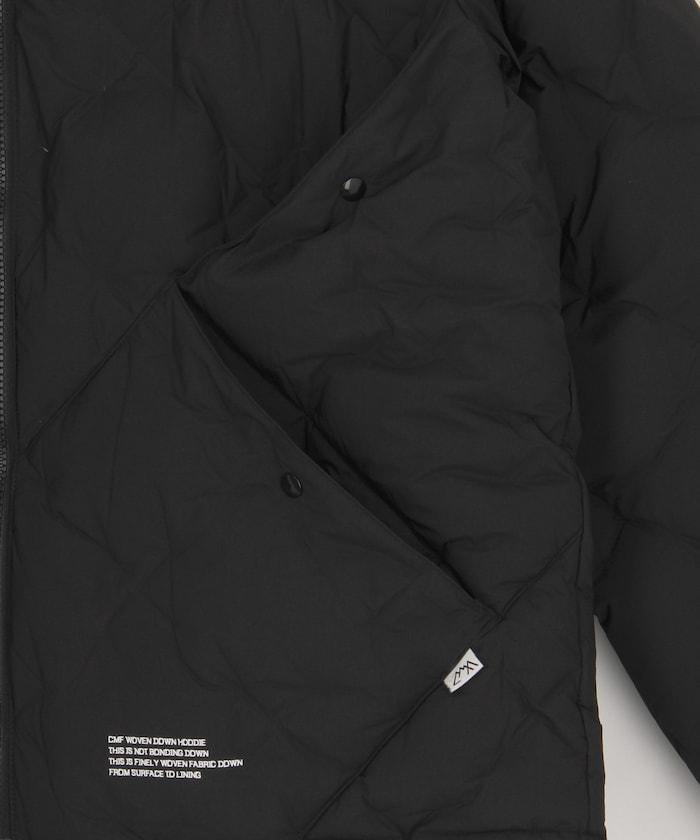 梭織羽絨連帽外套