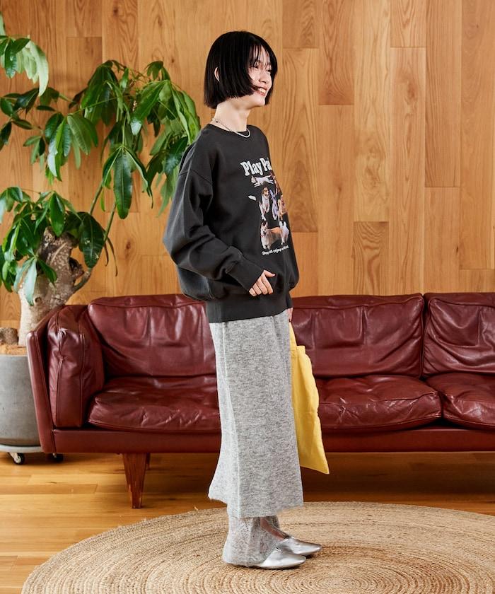 【套裝商品】鏤空針織打底褲裙套裝/蕾絲針織裙