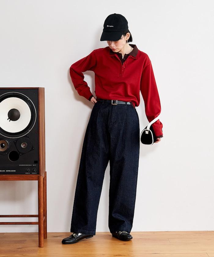 拼色疊穿針織POLO衫