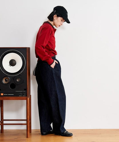 拼色疊穿針織POLO衫