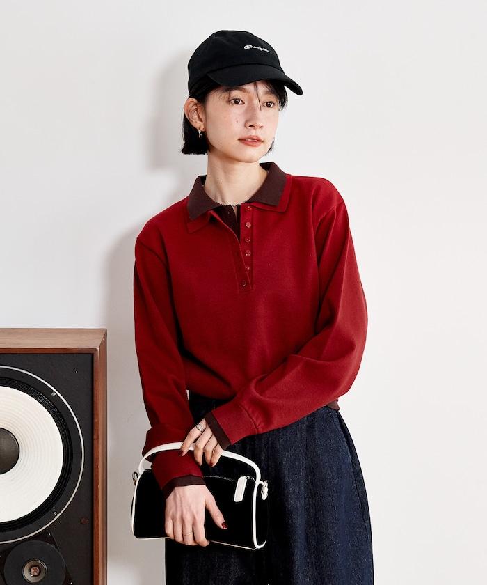 拼色疊穿針織POLO衫