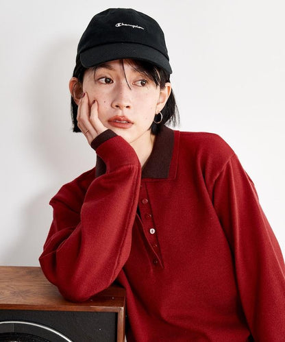 拼色疊穿針織POLO衫