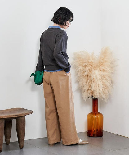 拼色疊穿針織POLO衫