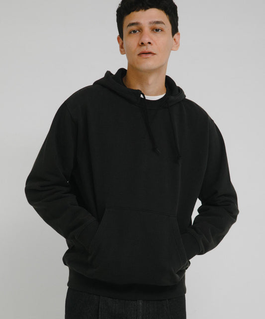 復古風格拼接連帽衛衣