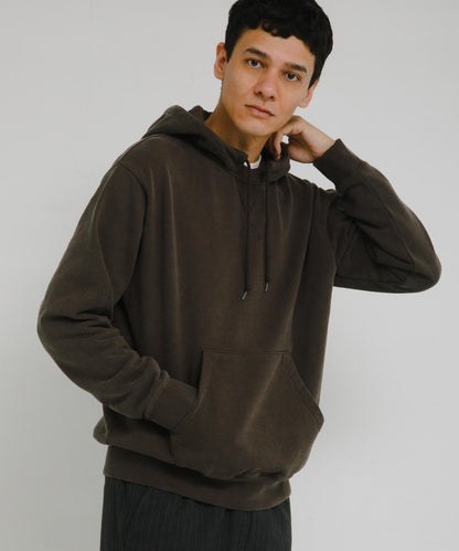 復古風格拼接連帽衛衣