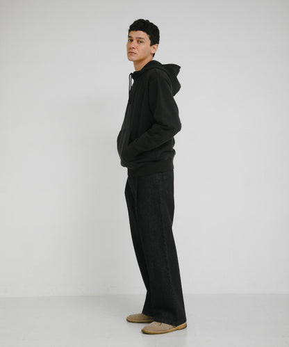 復古風格拼接連帽衛衣