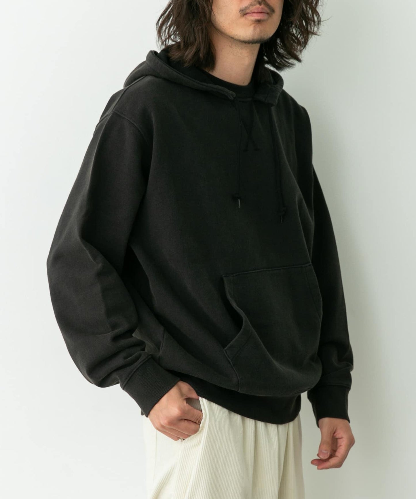 復古風格拼接連帽衛衣