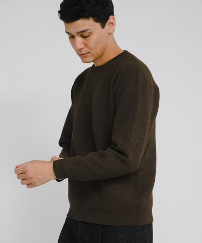 抗起球可水洗圓領針織衫