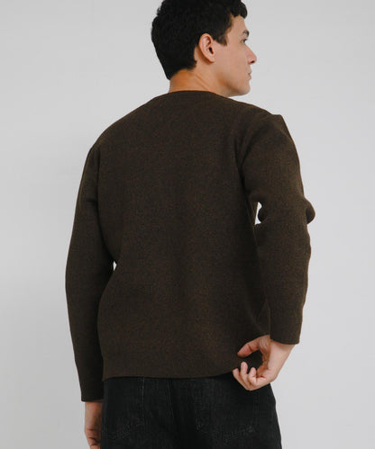 抗起球可水洗圓領針織衫