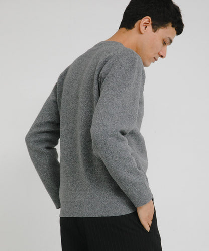 抗起球可水洗圓領針織衫