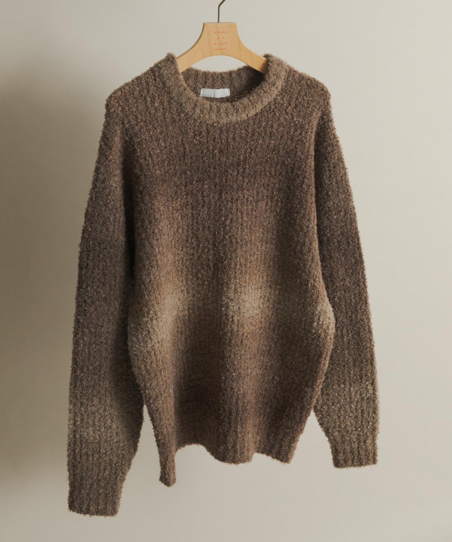 漸變色圈圈紗針織衫