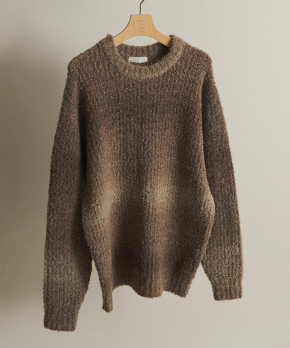 漸變色圈圈紗針織衫