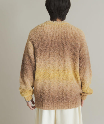 漸變色圈圈紗針織衫