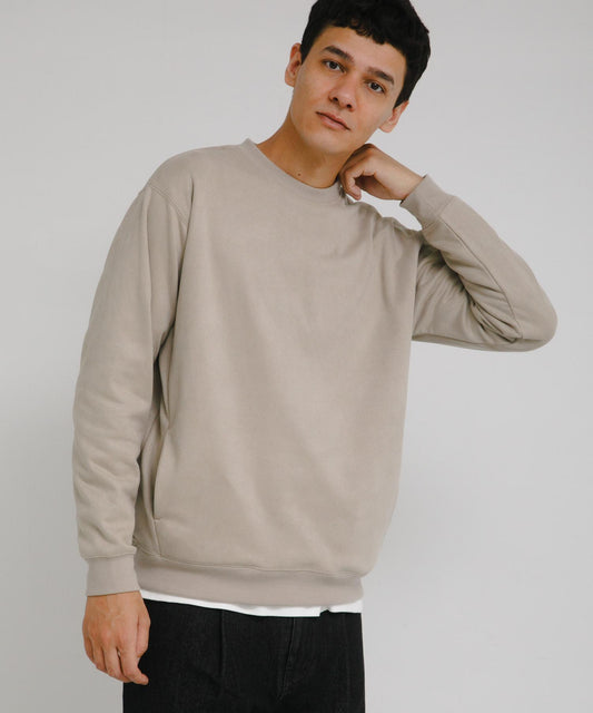 奶油質感圓領套頭衫