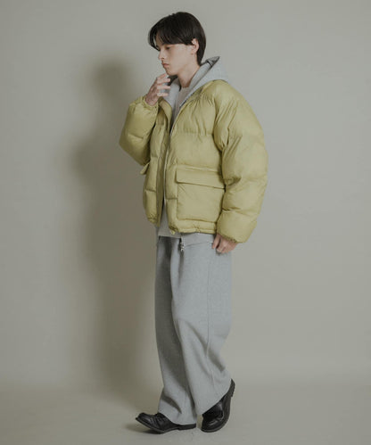 針織呢料褶皺寬腿褲