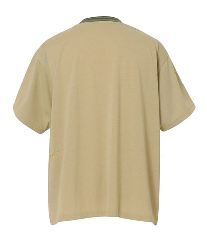 NANGA RINGER撞色領條紋T恤