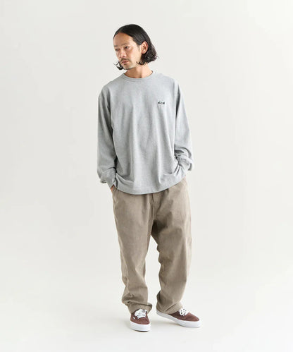 NANGA ECO HYBRID BOX LOGO 刺繡 長袖T恤（男女同款）