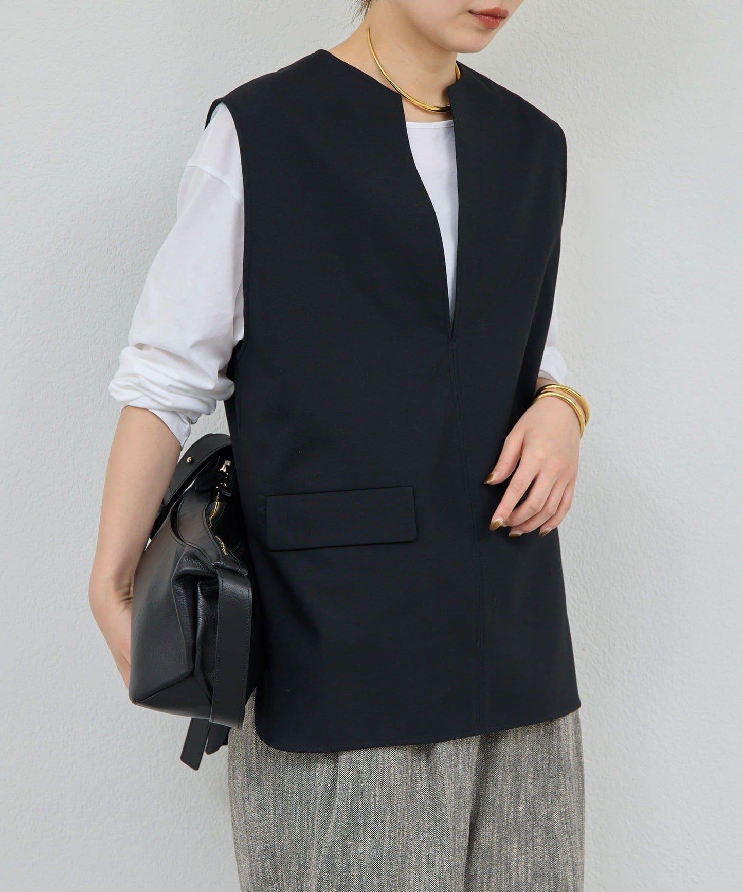 【近期開始】【百搭款】【可搭配套裝】翻領馬甲