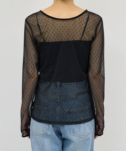 【近日開始】【2way】網紗套頭衫