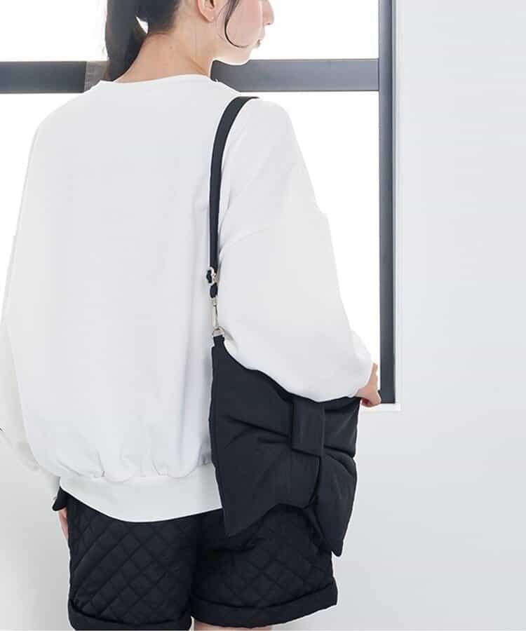 大蝴蝶結單肩包