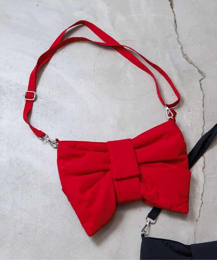 大蝴蝶結單肩包