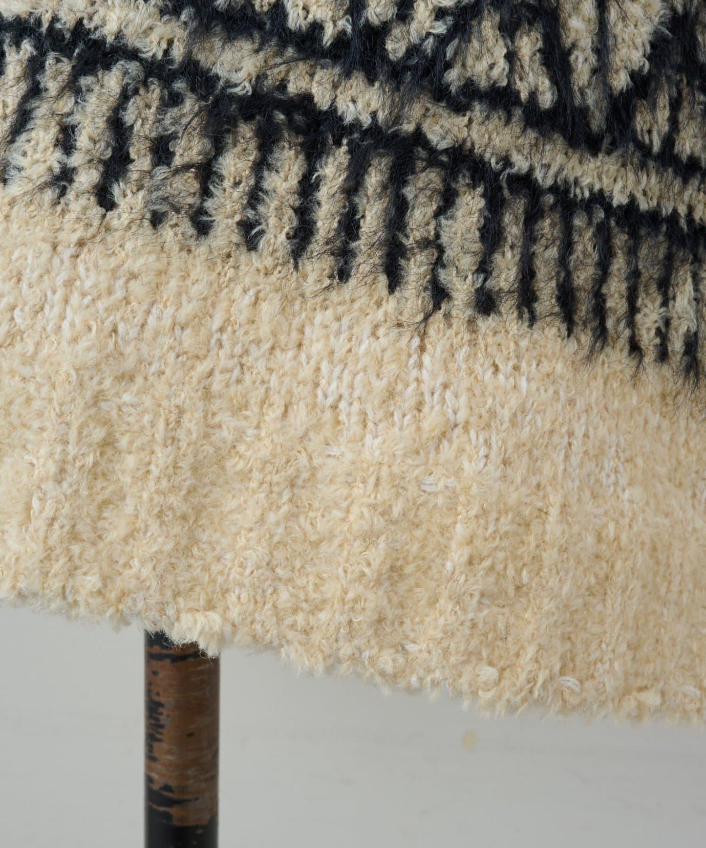 大格子費爾島花紋套頭衫