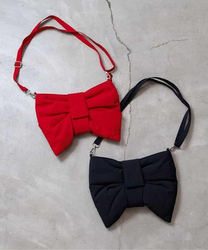 大蝴蝶結單肩包