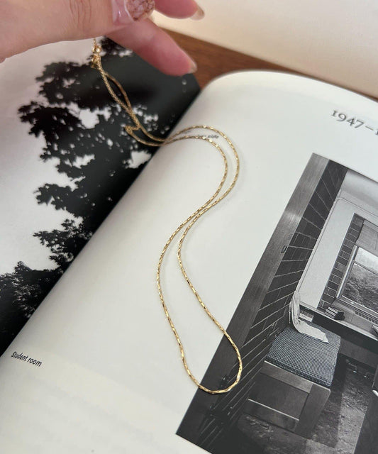 GOLDY 扭紋鏈條皮質項鍊