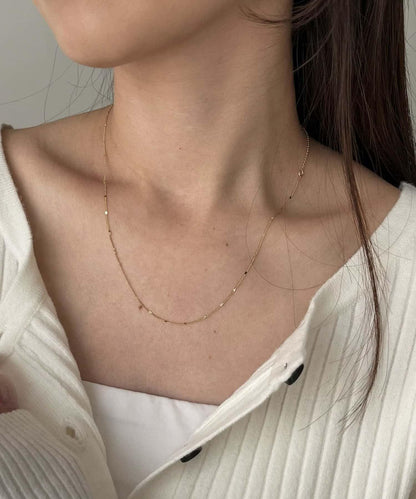 GOLDY 圓點鏈條皮質項鍊